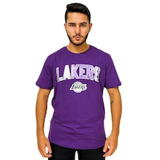 Camiseta NBA Lakers Metallic Basquete - Masculina