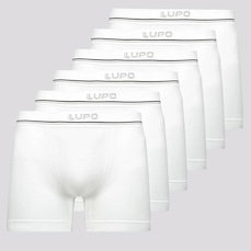 Cueca Boxer Lupo Microfibra sem Costura I - 6 Unidades - Adulto