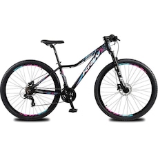 Bicicleta Aro 29 Krw Alumínio 24Vel Shimano Alivio Hidráulico Suspensão Trava Ombro e Cassete Kr12