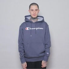 Blusão de Moletom com Capuz Champion Script Logo Print Tec Medio Gf89B Y06794 Brasil - Masculino
