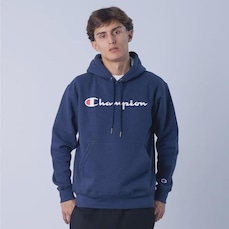 Blusão de Moletom com Capuz Champion Script Logo Print Tec Medio Gf89B Y06794 Brasil - Masculino