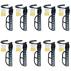Kit de Suporte Parede para Bicicleta Rava Vertical Gancho Fixo - 10 unidades