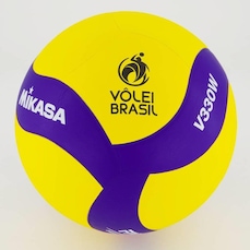 Bola de Volêi Mikasa V330W Amarela e Azul