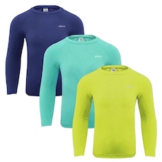 Kit 3x Camisas Térmicas Selene Proteção UV50+ - Infantil