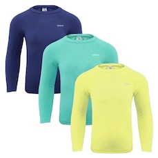 Kit 3x Camisas Térmicas Selene Proteção UV50+ - Infantil