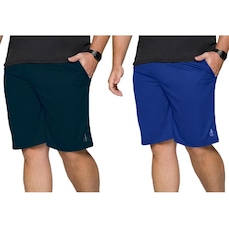 Kit 2x Bermudas Selene Dry Sport Plus Size - Masculina
