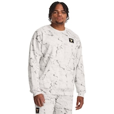 Camiseta Manga Longa de Treino Under Armour Project Rock Rival Fleece - Masculina