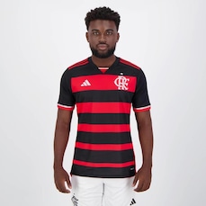 Camisa do Flamengo I 2024 adidas 23 David Luiz - Masculina
