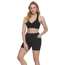 Conjunto Selene: Top Fitness com Bojo + Shorts Fitness - Feminino