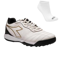 Chuteira Society Diadora Calcio Elite + Meia - Adulto