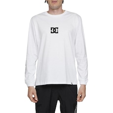 Camiseta Dc Shoes Manga Longa Minimal Stripe Wt24 Branco