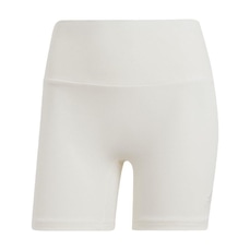 Shorts adidas Biker Canelado Cós Alto Lounge - Feminino