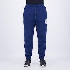 Calça Moletom Manchester City Escudo Marinho