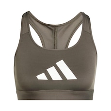 Top Fitness adidas Estampado Powerreact Big Logo - Feminino