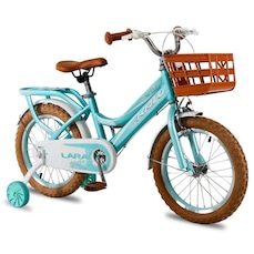 Bicicleta Krw Infantil Aro 16 Lara Aço Carbono Freio V-Brake com Rodas Laterais F16