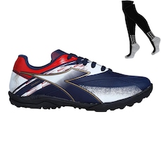 Chuteira Society Diadora Mondiale Ii + Par de Meião - Adulto