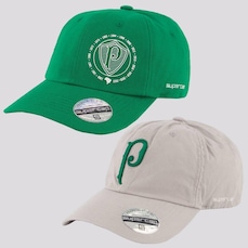 Boné Aba Curva do Palmeiras Supercap - 2 Unidades - Adulto