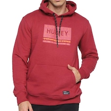 Blusão de Moletom Hurley Canguru Skull Pe - Masculino