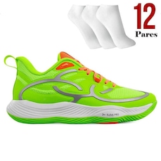 Tênis Olympikus Qu4Dra Quadra Br1 + 12 Pares de Meias - Unissex
