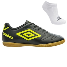 Kit Chuteira Futsal Umbro Class 2.2 Jr e Meia - Infantil