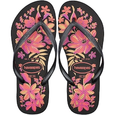 Chinelo de Dedo Havaianas Slim Organic 2 Floral - Feminino