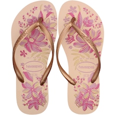Chinelo de Dedo Havaianas Slim Organic 2 Floral - Feminino
