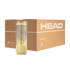 Caixa de Bolas de Tênis Head Tour 3B 24 Tubos 72 Bolas
