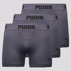 Kit Cueca Boxer Puma Anatomic sem Costura - 3 Unidades - Masculino