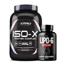Kit Lipo 6 Black - Nutrex + Iso - X Complex 900G - Xpro