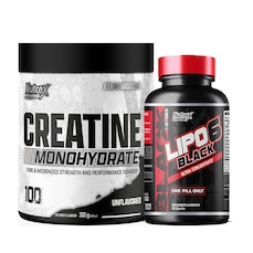Termogênico Lipo-6 Black Ultra Concentrado 30 Cápsulas + Creatina Monohidratada 300g Nutrex Research
