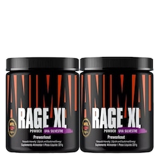 Kit 2X Pré Treino Rage Xl 221G Powder Uva - Universal Nutrition