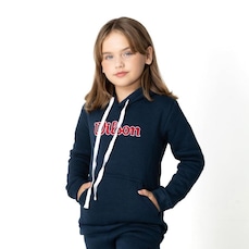 Blusão de Moletom com Capuz Wilson Bold Hoodie - Infantil