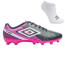 Chuteira de Campo Umbro Fire + Par de Meia - Adulto