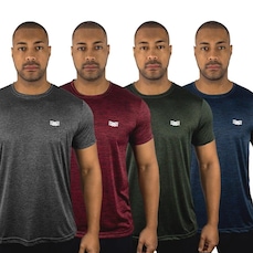 Camiseta Color Sports Dry Mescla - 4 Unidades - Masculina
