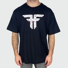 Camiseta Básica Fallen Silk Logo Grafite - Masculina