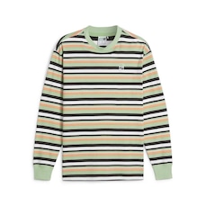 Camiseta Manga Longa Puma Downtown 180 Striped - Unissex
