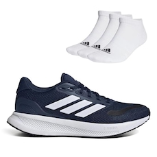 TÊNIS ADIDAS RUNFALCON 5 + 3 PARES MEIAS - FEMININO