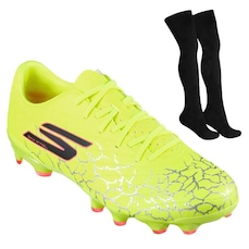 Kit Chuteira de Campo Skechers SKX 1.5 Academy + Meião - Adulto