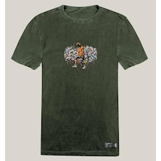 Camiseta WSS Brasil Estonada Algodão Prime Gym Graffiti Orange - Masculina
