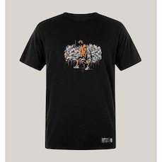 Camiseta WSS Brasil Plus Size Algodão Prime Gym Graffiti Orange - Masculina