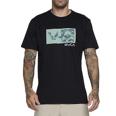 Camiseta Rvca Balance Box Military Sl - Masculina
