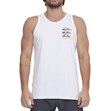 Camiseta Regata Quiksilver Vertical Logos Sm25 - Masculina Snow White