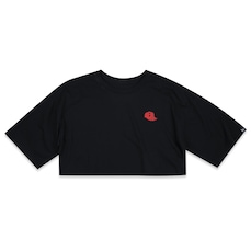 Camiseta New Era Cropped Branded Cap - Feminina