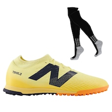 Kit Chuteira Society New Balance Tekela Magique Tf V4+ e Meião - Adulto