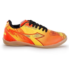 Tênis Futsal Infantil Diadora Agilitá Laranja e Amarelo Neon - Diadora