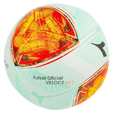 Bola Futsal Diadora Oficial Veloce D11 Branco e Laranja - Diadora