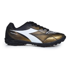 Chuteira Society Diadora Squadra II França Preto e Dourado Masculino - Diadora