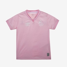 Camisa do Santos Umbro Outubro Rosa 2024 - Infantil