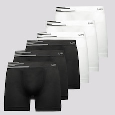 Cueca Boxer Lupo Microfibra sem Costura - 6 Unidades
