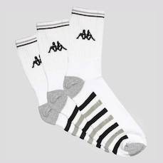 Meia Kappa Comfort Cano Médio - 3 Pares - Adulto